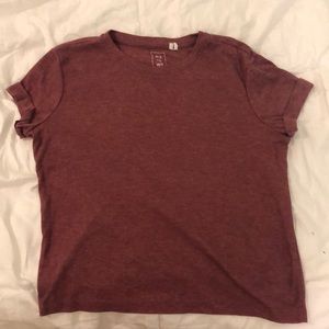 pacsun maroon short sleeve top